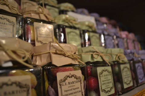 Sweets in Barton's sweet shop, York Castle Museum